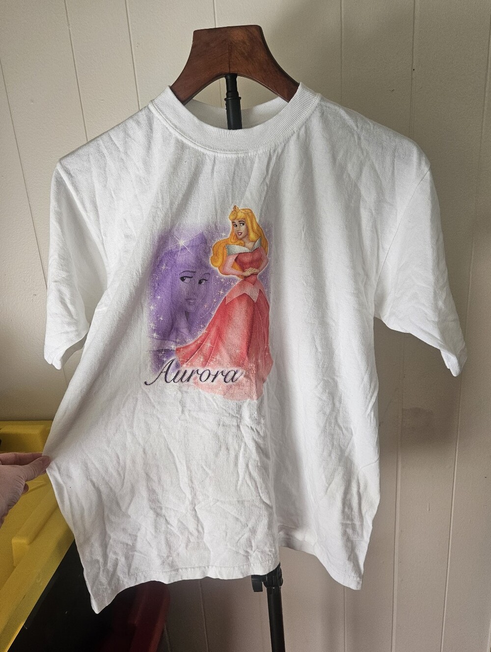 The Disney Store White Aurora Tee Size Large